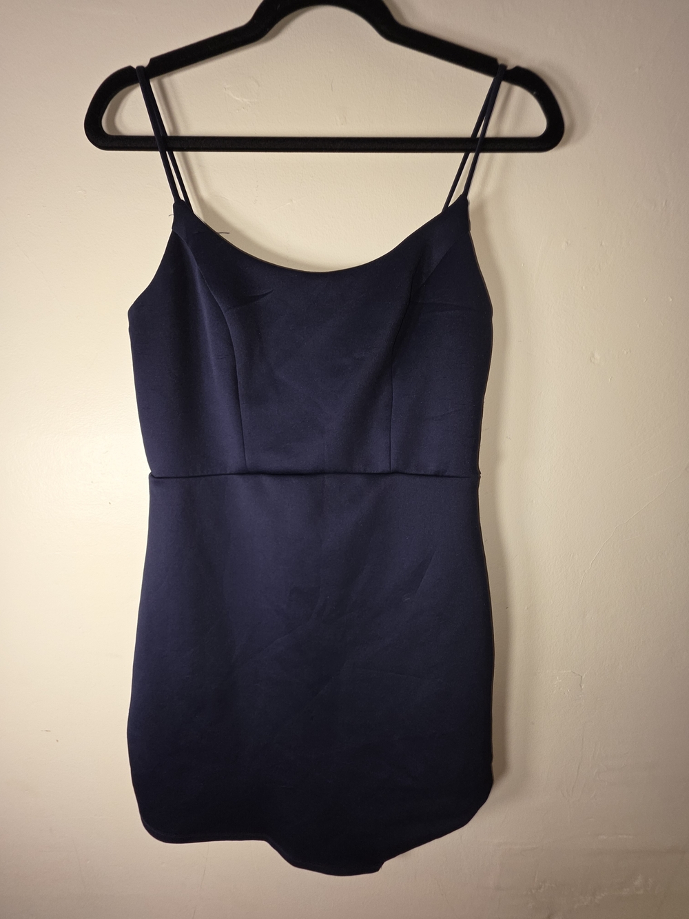 City Studio Navy Spaghetti Strap Mini Dress